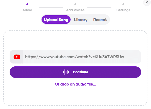 Paste the link to the YouTube videoThe AI will generate the covers for you
