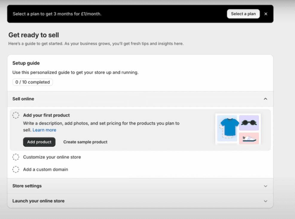 "Get Started" page featuring a user-friendly interface and step-by-step setup instructions for new advertisers.