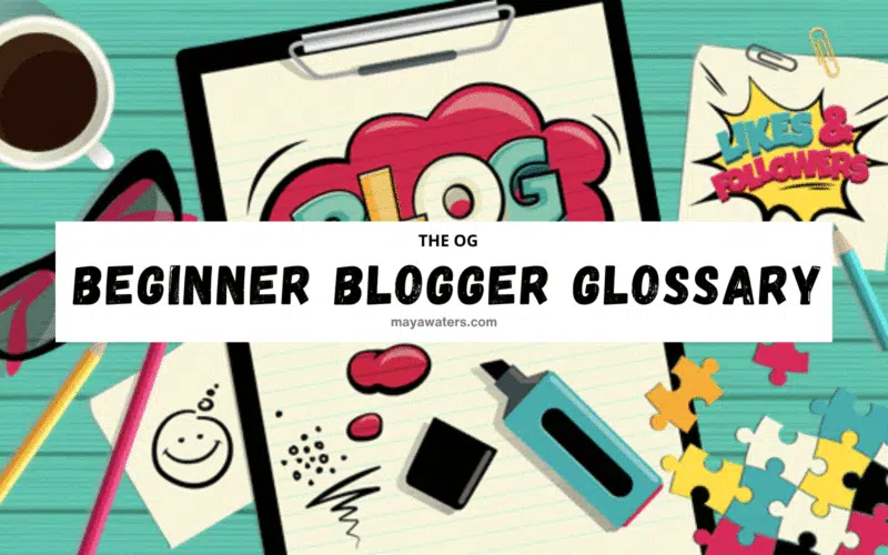 Essential glossary for beginner bloggers, outlining important terms and concepts to aid in effective blogging.