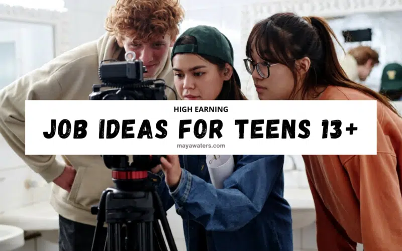 Teens collaborating on a creative project using a camera, representing safe and age-appropriate Job Ideas for Teens 13 who want to earn money through skills, creativity, and local opportunities.