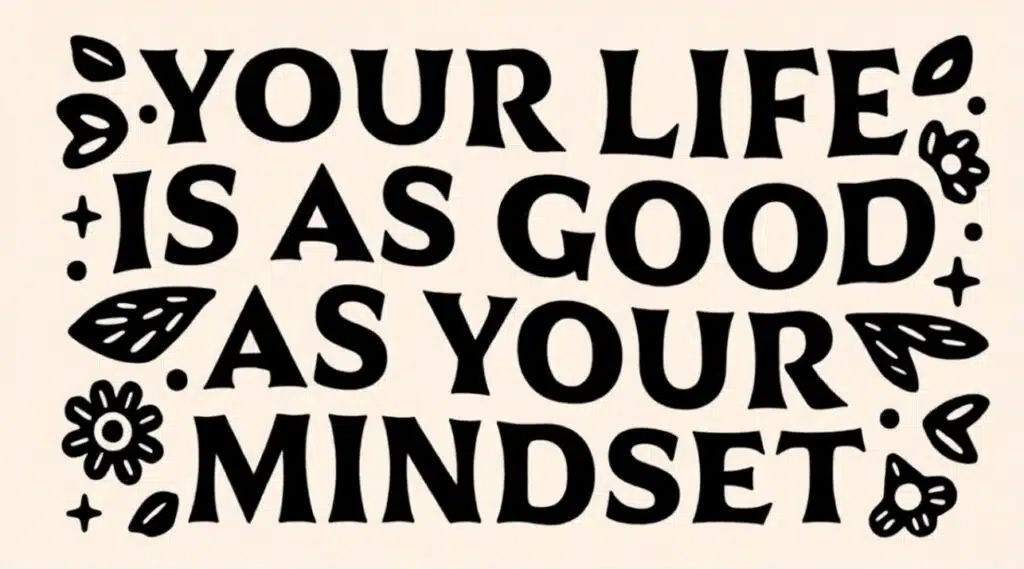 Positive mindset affirmation quote used in Job Vision Board Ideas for career confidence