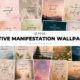 25 free positive manifestation wallpapers for your phone with aesthetic affirmation designs