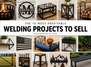 The 10 most profitable and Best welding projects to sell including fire pits metal signs dog beds farm gates and outdoor furniture